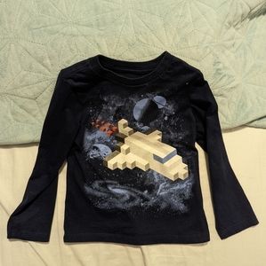 𝅺CHILDREN'S Place Block Space Shuttle Long Sleeve Tee